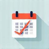 Icône réservation calendrier